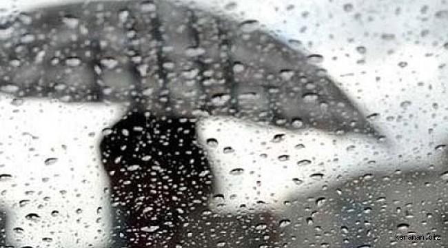 Meteorolojiden Karaman için yağış uyarısı