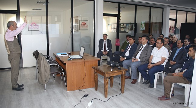 Karaman'da belediye otobüsü şöförlerine eğitim verildi.