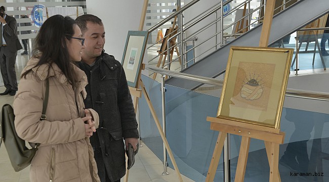 KMÜ'de siyah kurdeleli resim sergisi