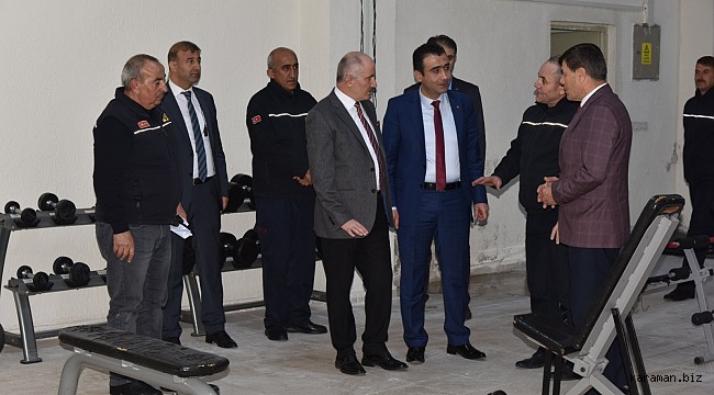 Vali Meral ve Başkan Kalaycı İtfaiyeyi ziyaret etti