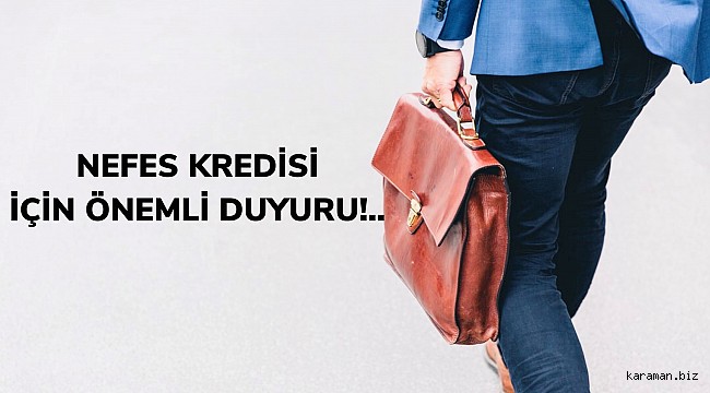 KTSO'DAN NEFES KREDİSİ İÇİN ÖNEMLİ DUYURU