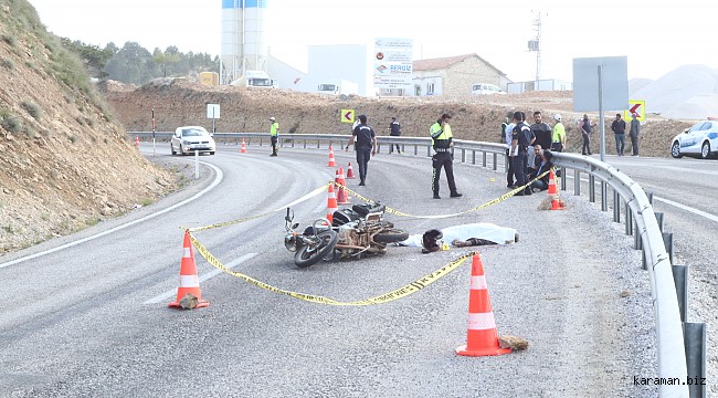 Arkasından motosikletle gelen babası geç kalınca geri döndü, kaza yapan babasıyla karşılaştı