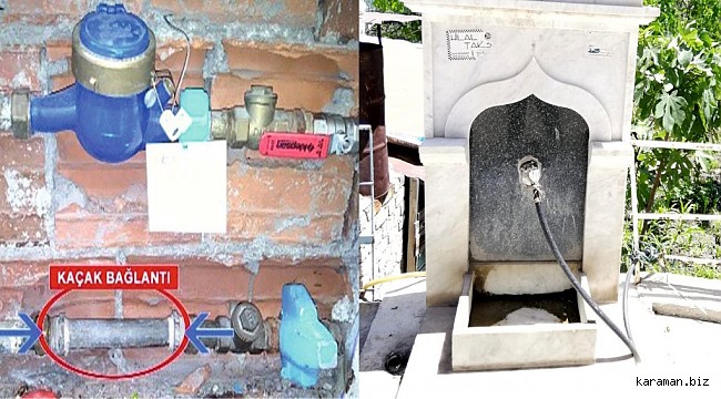 Ermenek belediyesi kaçak su kullananlara göz açtırmayacak