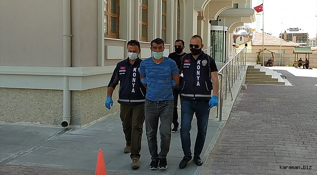 Konya'da tartıştığı kadını silahla öldüren zanlı adliyeye sevk edildi