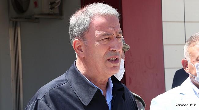 Bakan Akar, Mersin'de şehit düşen askerler için başsağlığı mesajı yayımladı