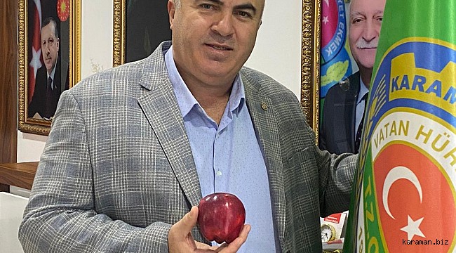 Bayram müjdeyi verdi: Artık Elma karaman'dan ihraç edilebilecek