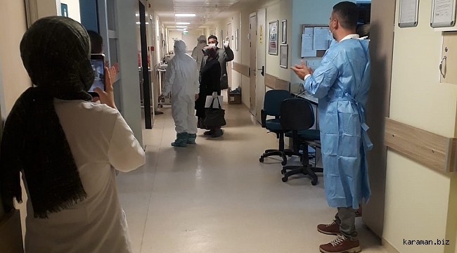Hadim'de Kovid-19 tedavileri tamamlanan 4 kişi taburcu edildİ