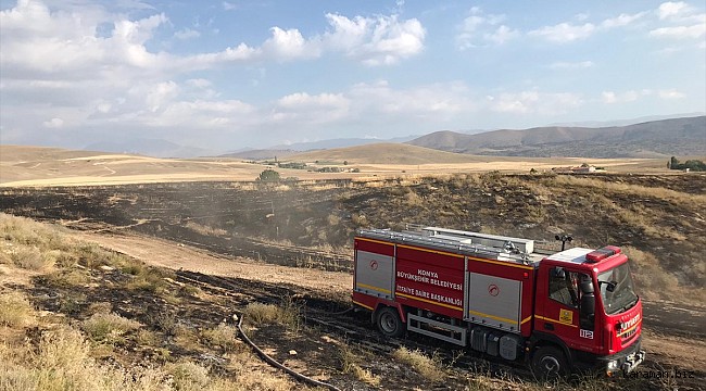 Halkapınar'da bir senelik emek bir senede kül oldu