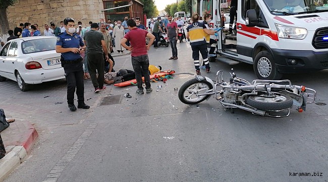 Hatuniye Medresesi yanında kaza: 2 ağır yaralı