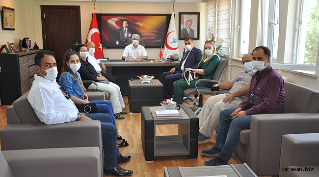 İYİ Parti Karaman Teşkilatı İl sağlık Müdürü kurşun'u ziyaret etti