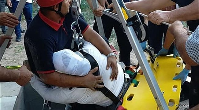 Kayseri'de 15 metrelik kuyuya düşen çocuk itfaiye ekiplerince kurtarıldı