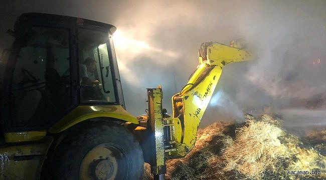 Kayseri'de ahır yangınında 9 hayvan telef oldu