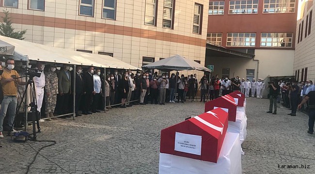 Mersin'de devrilen otobüste şehit olan er Mustafa Dağlı son yolculuğuna uğurlandı