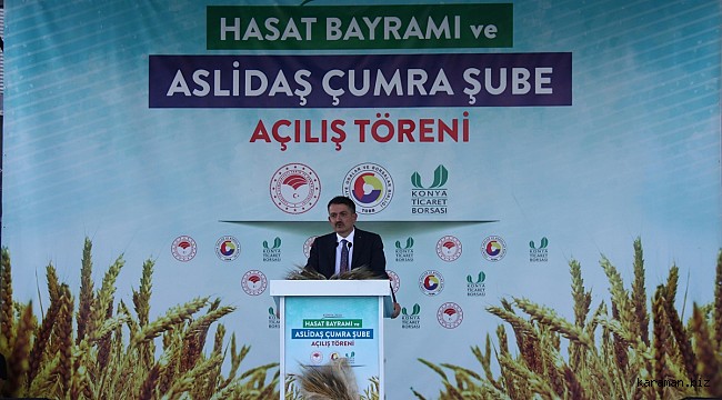 Tarım ve Orman Bakanı Bekir Pakdemirli,Çumra'da konuştu:
