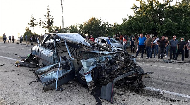 Aksaray'da otomobil ile çekici çarpıştı: 1 ölü, 1 yaralı