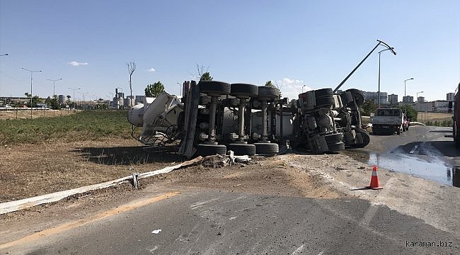 Başkentte beton mikseri devrildi 1 kişi öldü