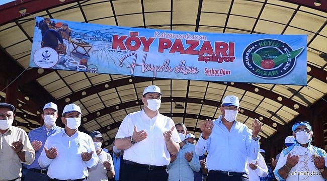 Kahramankazan'da çiftçiler için köy pazarı açıldı