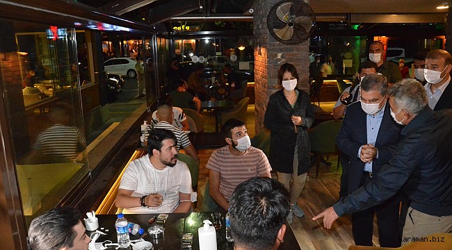 Karaman Valisi Işık denetimlere bizzat kendisi katılıyor
