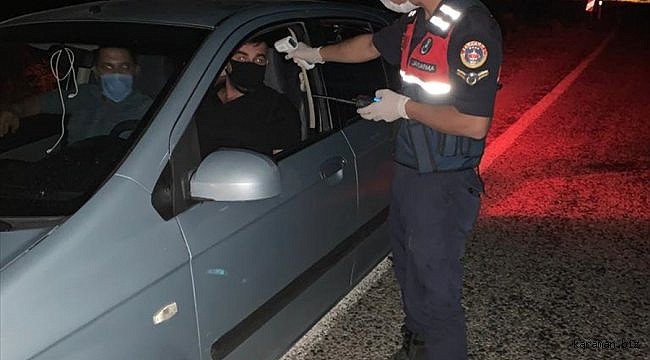 Kırıkkale'de jandarmadan Kovid-19 denetimi