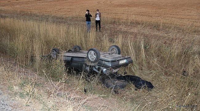 Sivas'ta otomobil devrildi: 1 ölü, 3 yaralı