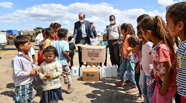 Ankara Büyükşehir Belediyesinden mevsimlik tarım işçilerine hijyen paketi