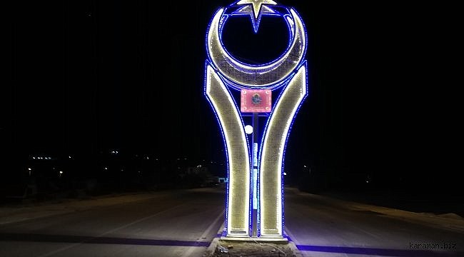 Bozkır'ın giriş ve çıkışları yapılan çevre düzenlemeleriyle ışıklandırıldı