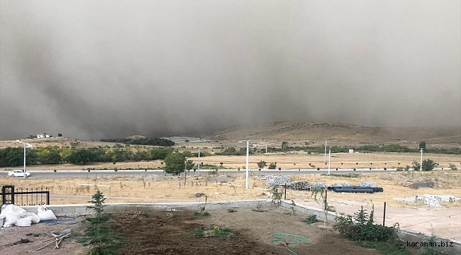 Ereğli'de oluşan toz bulutu hayatı olumsuz etkiledi