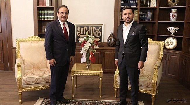 Nevşehir Belediye Başkanı Arı, Dominik Cumhuriyeti'nin Ankara Büyükelçisi Serulle'yi ağırladı