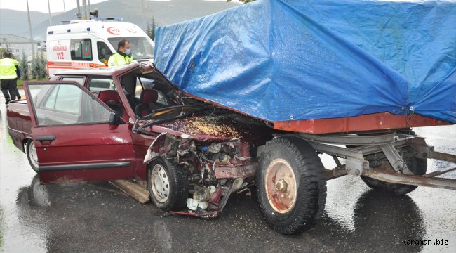 Akşehir'de trafik kazası: 2 yaralı