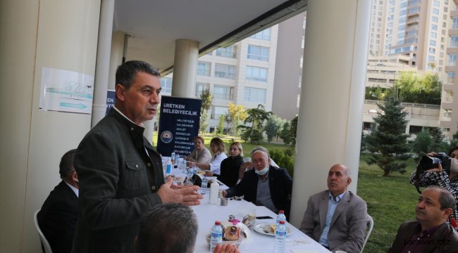 Başkan Şimşek İncek TOKİ sakinleriyle buluştu