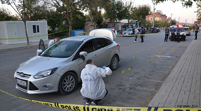 Karaman'da yine silahlar konuştu. Olay yerinde 11 boş kartuş bulundu, 1 kişi yaralandı