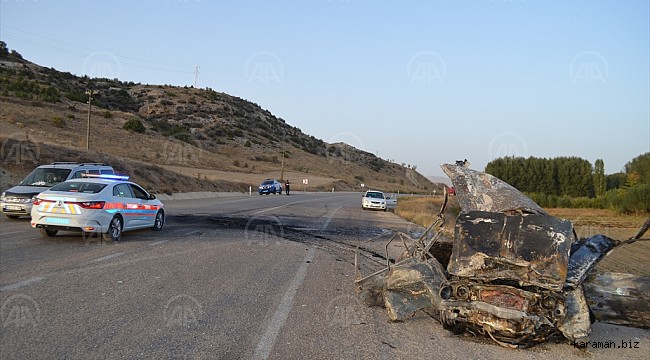 Konya'da 2 otomobil çarpıştı. Allah esirgedi bu kazadan 9 kişi yaralı kurtuldu