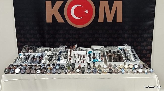 Sivas'ta gümrük kaçağı 485 adet kol saati ele geçirildi