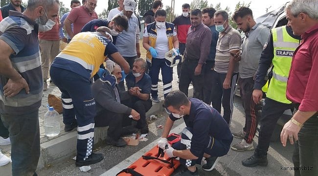 Sivas'ta trafik kazası: 2 yaralı