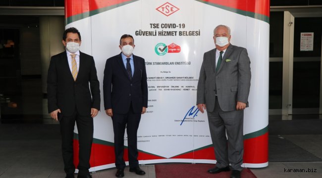 TSE'den ASO 1. OSB'ye Güvenli Hizmet Belgesi