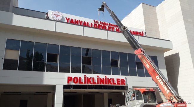 Yahyalı Devlet Hastanesinin inşaatında sona doğru