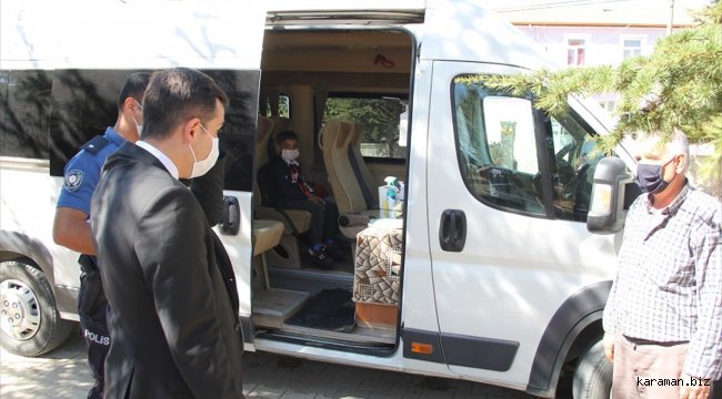Yalıhüyük'de öğrenci servislerine sıkı denetim