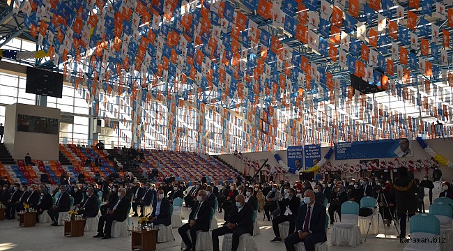 AK Parti Karaman 7. Olağan İl Kongresi tamamlandı. Abiden Çağlayan tekrar il başkanı