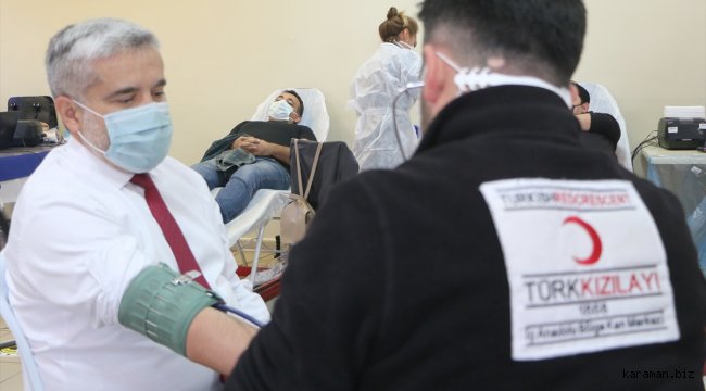 Aksaray Üniversitesinden kan bağışına destek