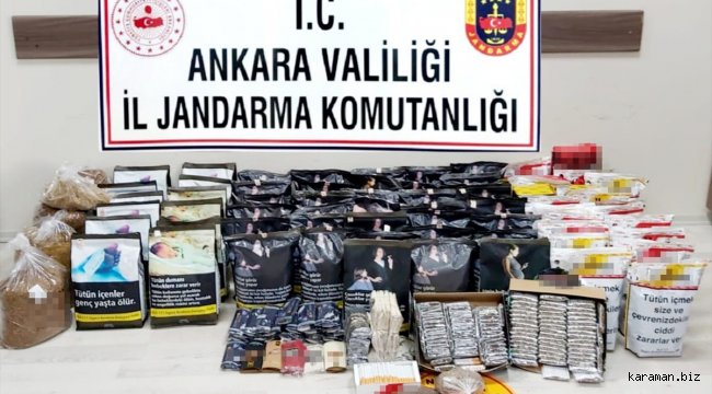 Başkentte kaçak tütün ve alkollü içecek denetimi