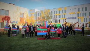 Çankırı'daki Azerbaycanlı üniversite öğrencilerinden Dağlık Karabağ kutlaması