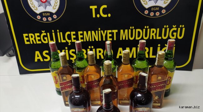 Ereğli'de kaçak içki operasyonu