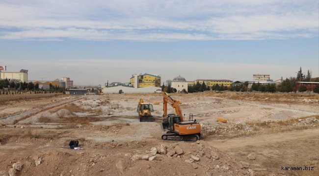 Karaman'da sentetik saha çalışması