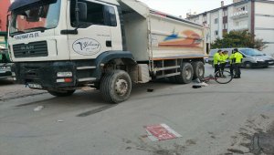 Konya'da kamyonun çarptığı bisiklet sürücüsü hayatını kaybetti