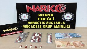 Konya'da uyuşturucu operasyonunda yakalanan 12 zanlıdan 3'ü tutuklandı