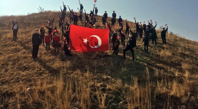 Külhüyük köyünde Ata’ya saygı yürüyüşü