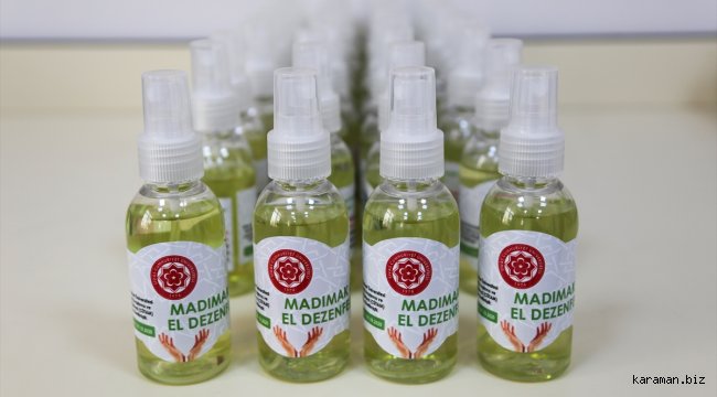 Madımak, kekik ve meyan kökünden kolonya, dezenfektan ile sabun üretildi