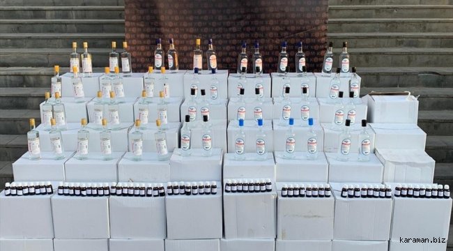 Sivas'ta 1620 litre etil alkol ele geçirildi