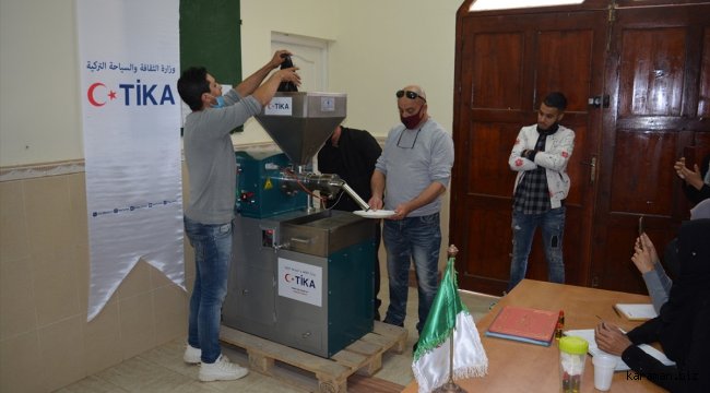 TİKA'dan Cezayirli kadınlara bitkisel yağ pres makinesi desteği