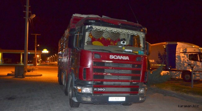 Aksaray'da karantina kurallarına uymayan kamyon şoförü sağlık ekiplerine teslim edildi
